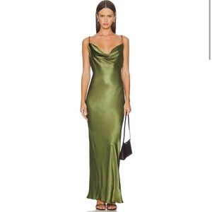 SNDYS Skin Maxi Dress in Olive
